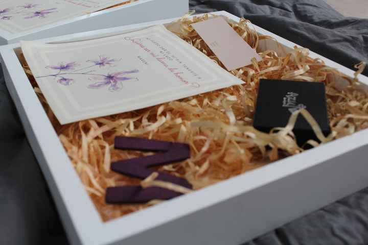 Cada cajita esta personalizada