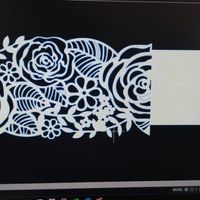 Este es el diseño de la cenefa en el programa para el corte láser