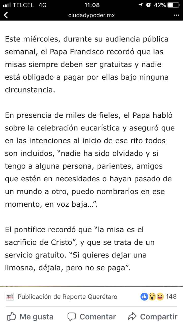 La misa no señor paga, exije! - 1