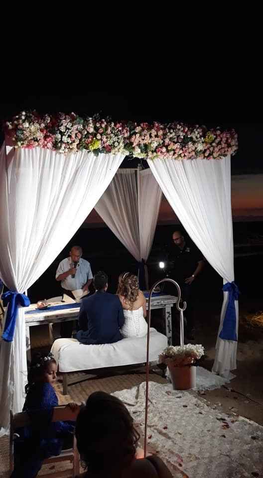 en la boda civil 