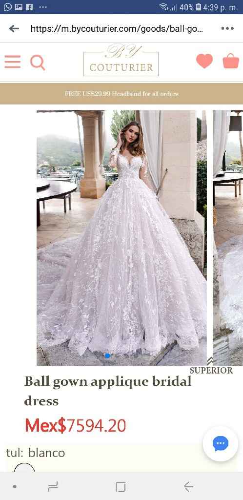 Alguien a comprado su vestido en alguna página de internet? - 1