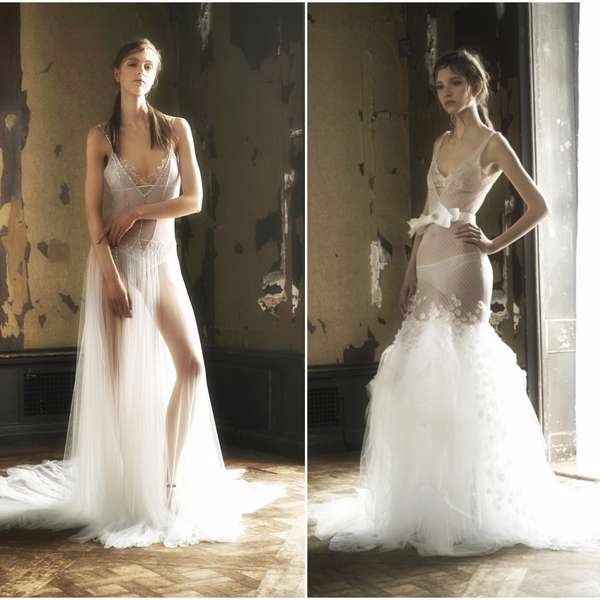 vestido transparente