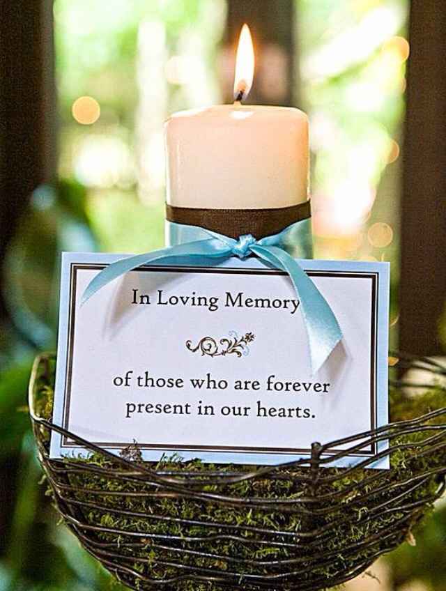 Ideas para recordar ausencias familiares en la boda - 4