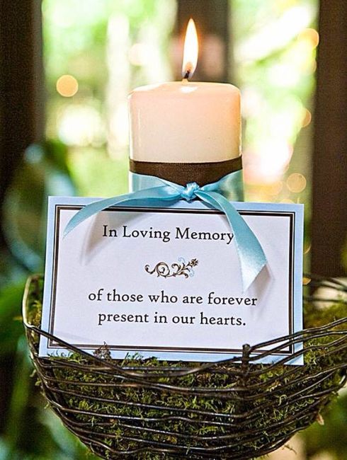 Ideas para recordar ausencias familiares en la boda - 4