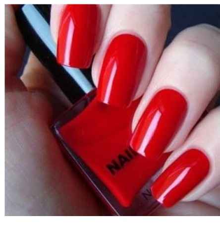  Uñas en rojo para el dia b - 1