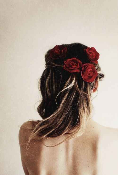 Tocado o diadema? Flores rojas!!! - 4