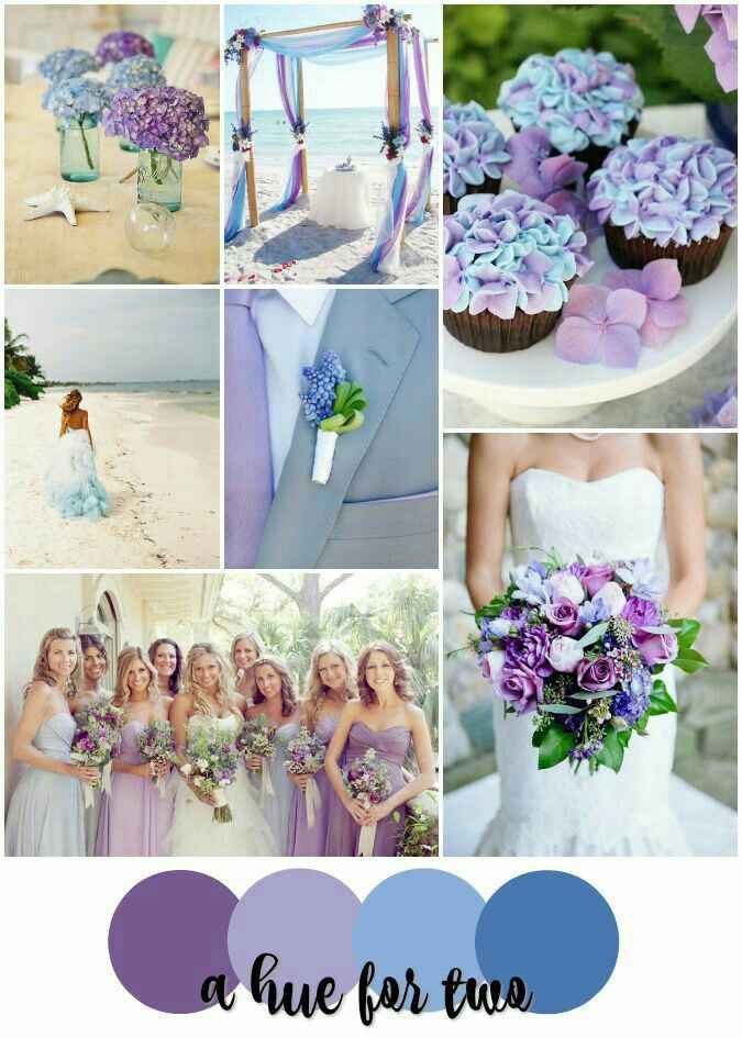 Combinaciones de colores en lavanda y azul 😍 - 3