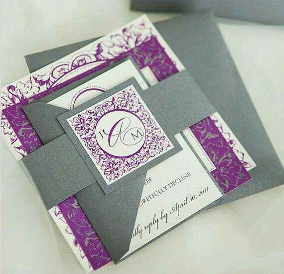 Combinaciones de colores en plateado y morado - 1