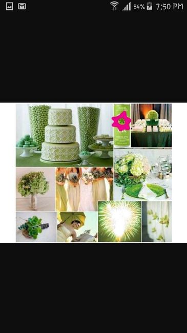 Combinaciones de colores en verde jade y blanco - 1