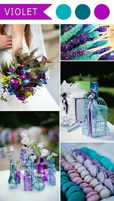 Combinaciones de colores en lavanda y azul 😍 - 1