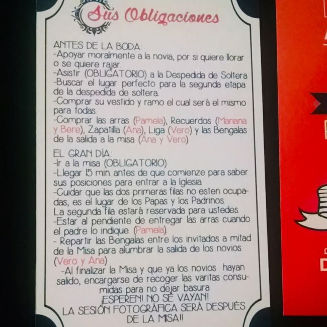 InvitaciÓn para damas de honor - 3