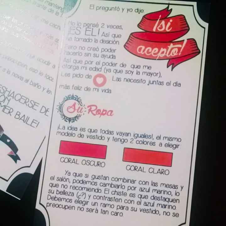 InvitaciÓn para damas de honor - 2