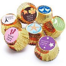 Etiquetas en chocolates Reese