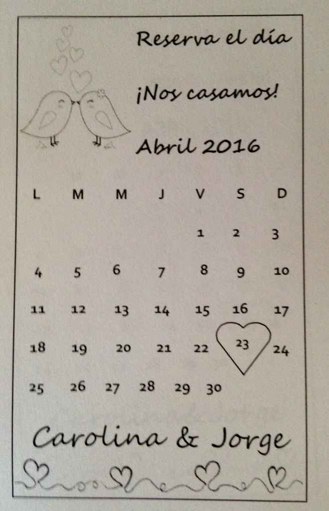 Save the date en nuestro idioma  - 1