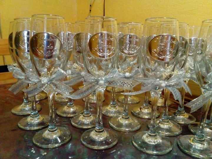 Listas copas para el brindis :) - 2