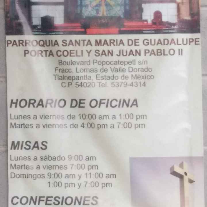 Ayuda para encontrar una iglesia en CDMX ante el problema de contingencia - 1