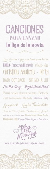 Canciones para momentos en la boda - 5