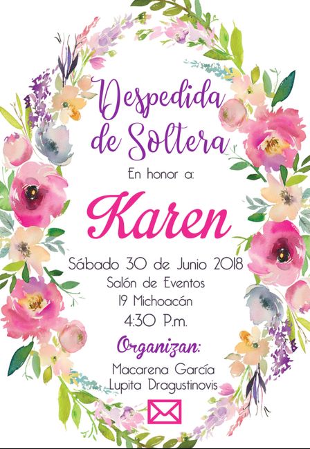 Invitación despedida de soltera - 1