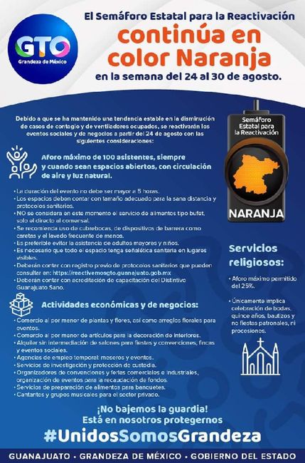 Semáforo naranja/ eventos sociales aprobados!!!! 1