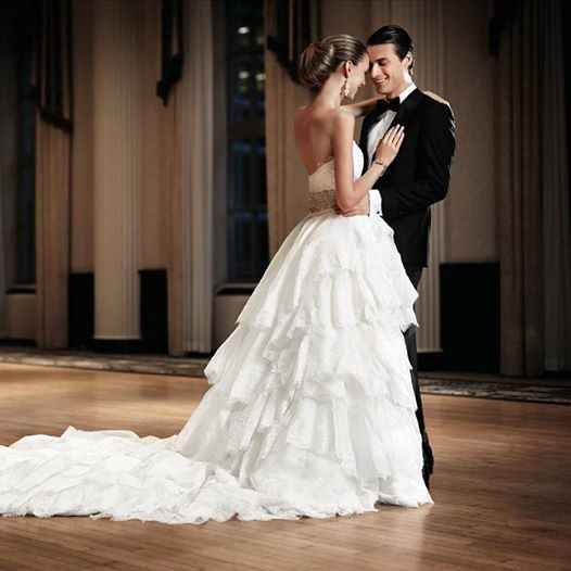 #2 Vestido de oro blanco y perlas