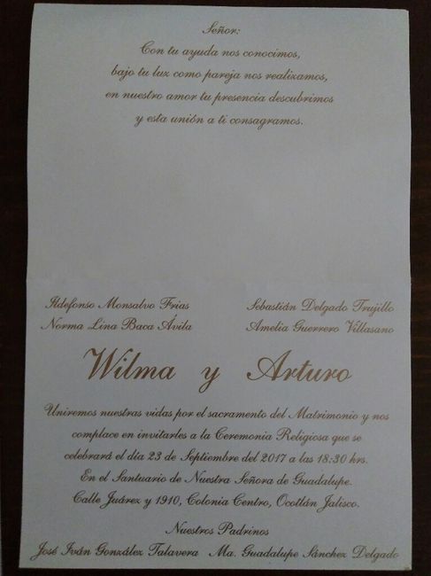 Que tipo de invitación me recomiendan? - 2