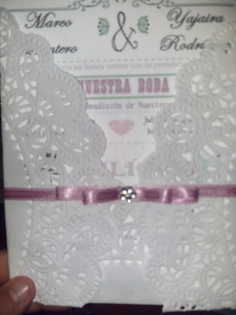 Mis invitaciones diy con blondas - 1