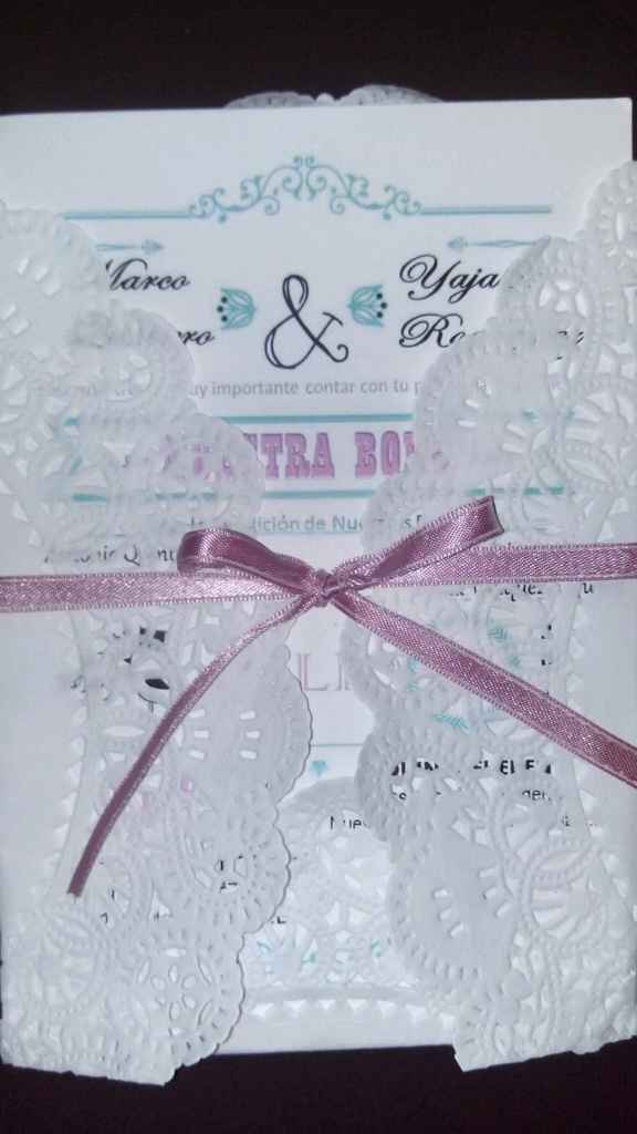 Mis invitaciones diy con blondas - 3