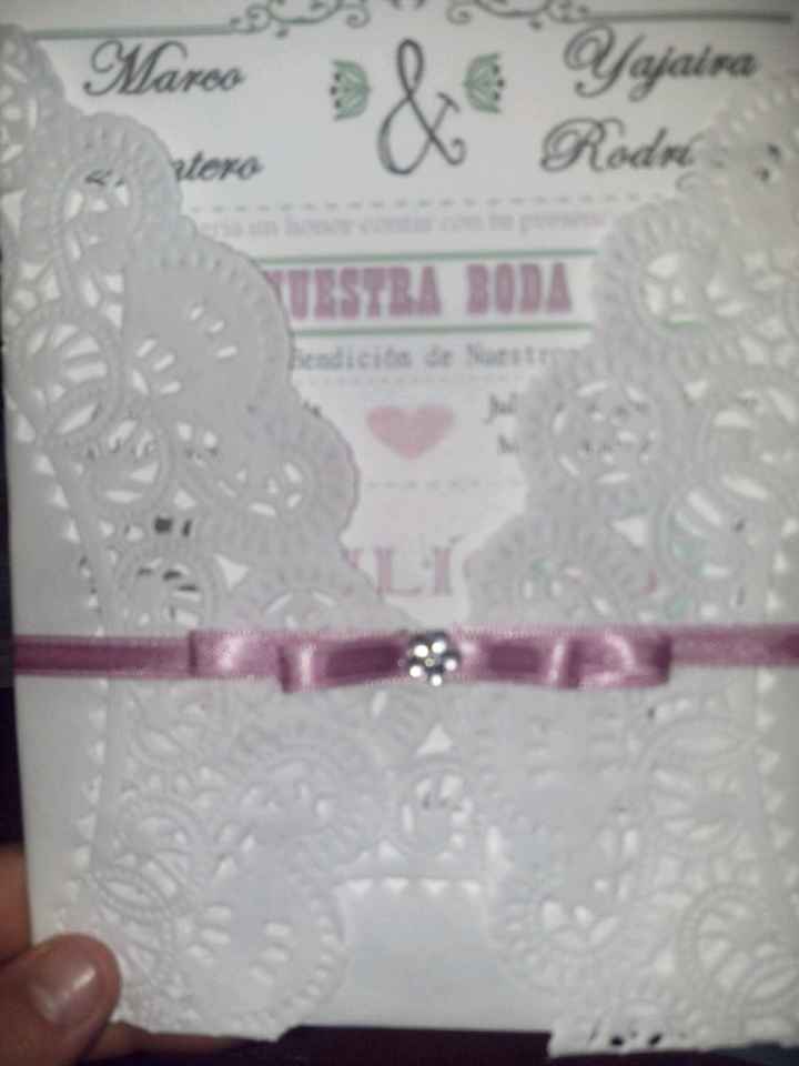 Mis invitaciones diy con blondas - 1