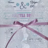 Mis invitaciones diy con blondas - 3
