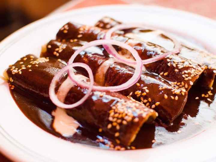 Platillo master chef- enmoladas