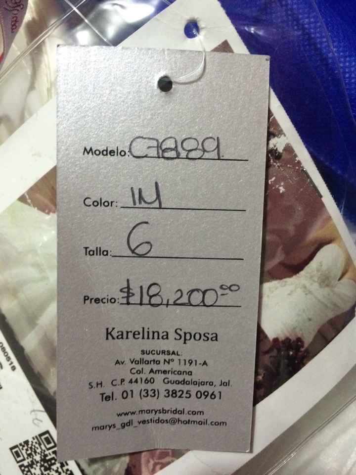 Cuánto gastaron en el vestido?? - 1