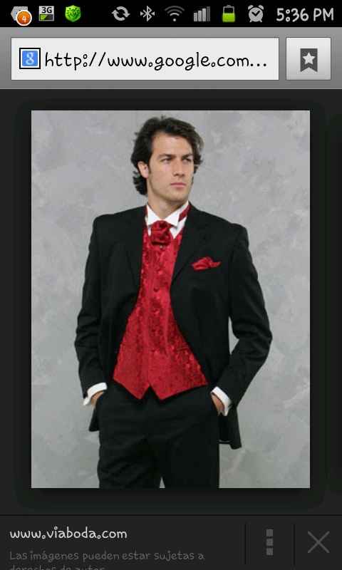 Traje para novio, boda en rojo!! - 6
