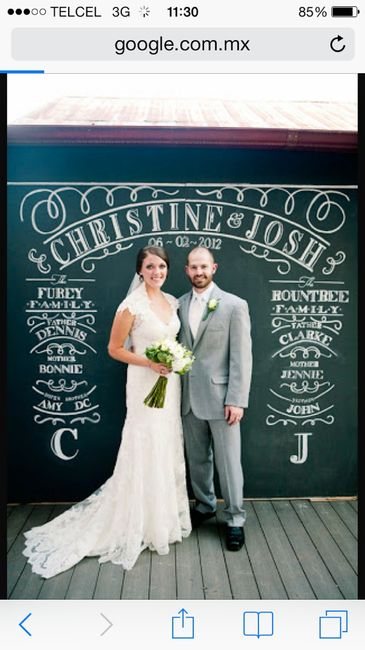 Pizarras para boda - 1