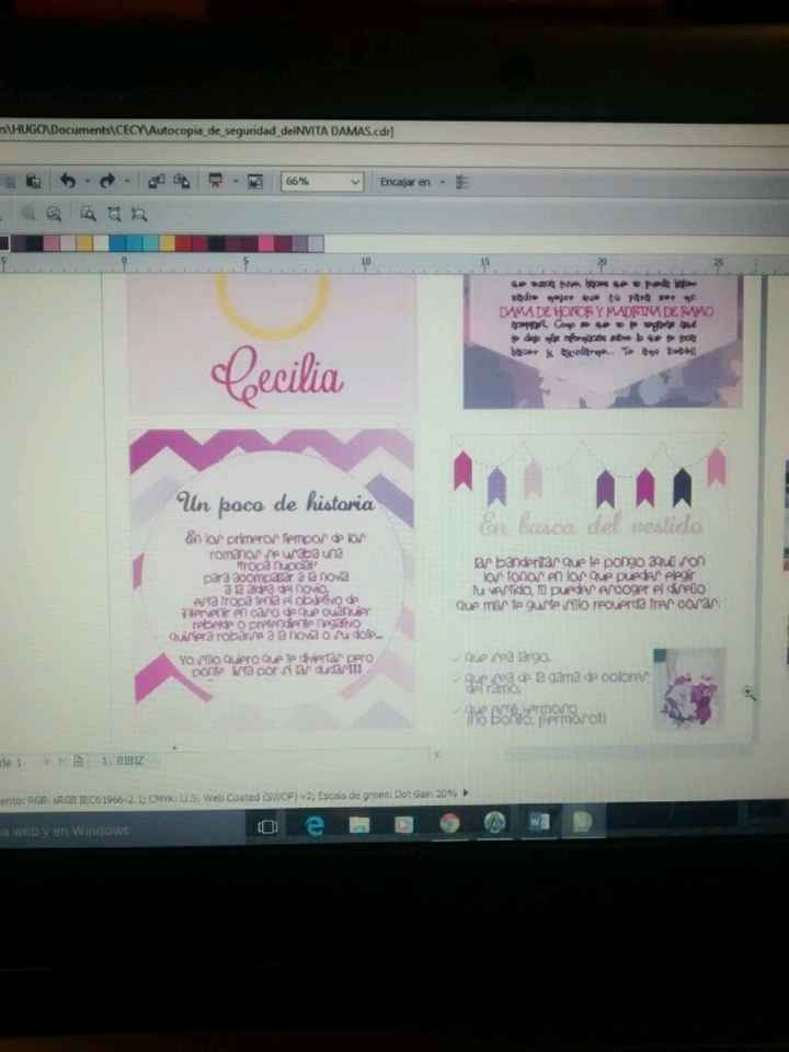 Avance de invitaciones para mis damas diy - 3