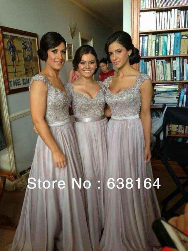 Y sus damas? que vestidos usaran? largos cortos? y que color? - 1