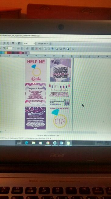 Avance de invitaciones para mis damas diy - 2