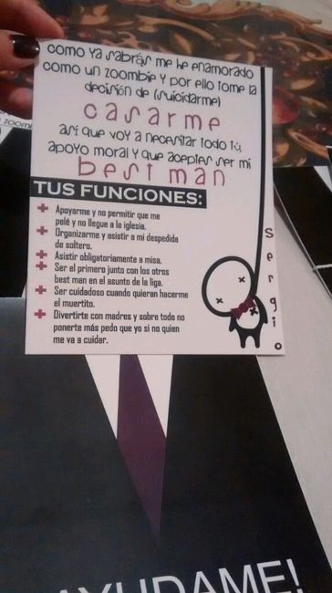 Invitaciones para best man - 2