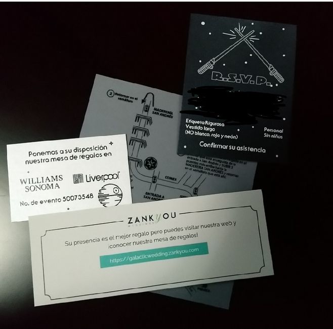Invitaciones Star Wars listas 2