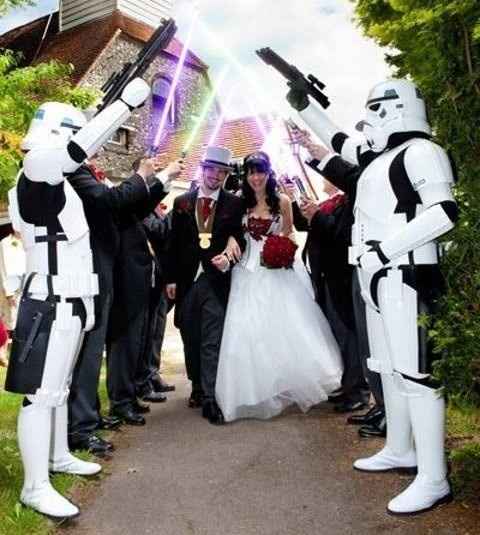 Foto obligada con Sables y Blaster