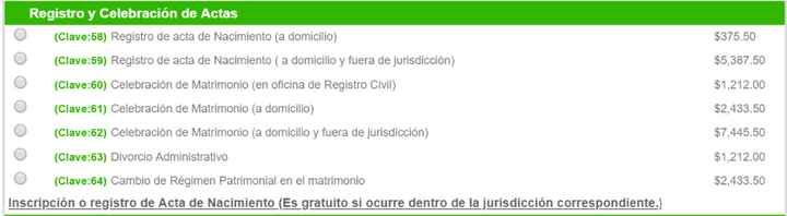 Generar línea de captura para pago