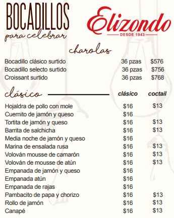 Bocadillos Elizondo