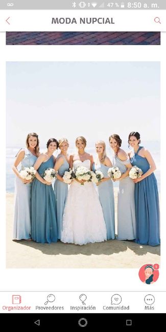 Colores: Vestidos azules para tus damas de honor 11