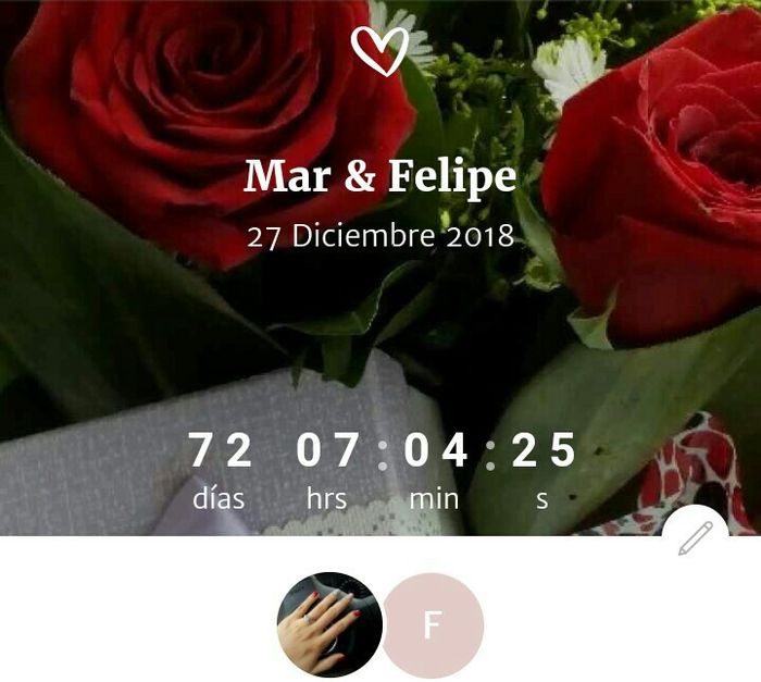 ¿cuánto falta para sus bodas? - 1
