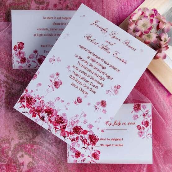 Invitaciones en color rosa 🌸 - 3