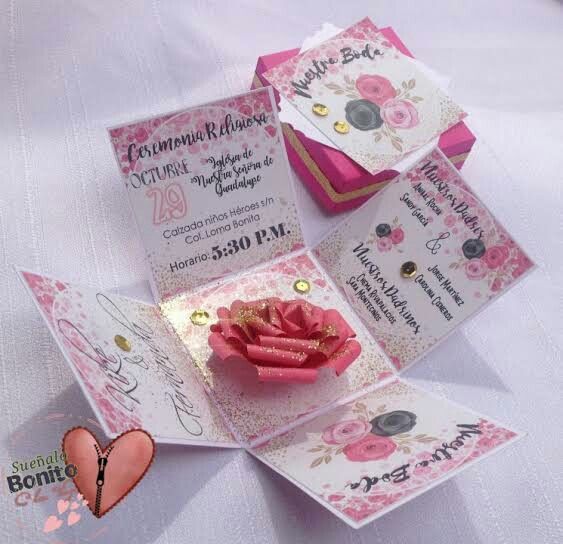 Invitaciones en color rosa 🌸 - 13