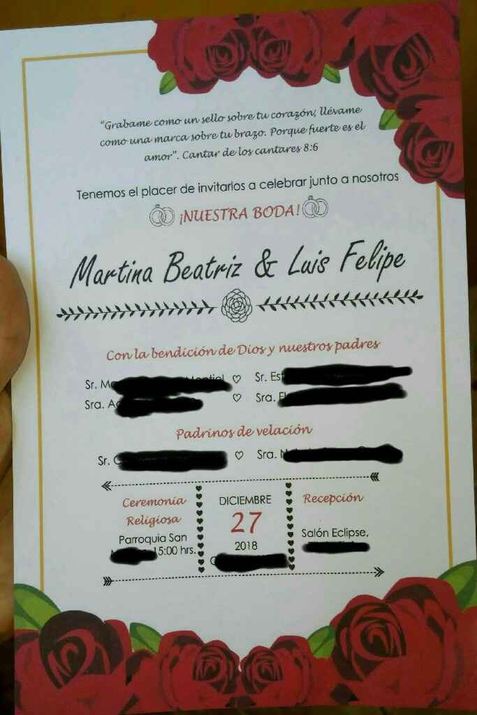 Invitaciones en proceso... - 1