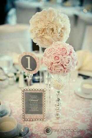 Centros de mesa en color rosa!! - 7