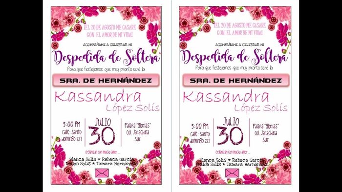 invitacion despedida