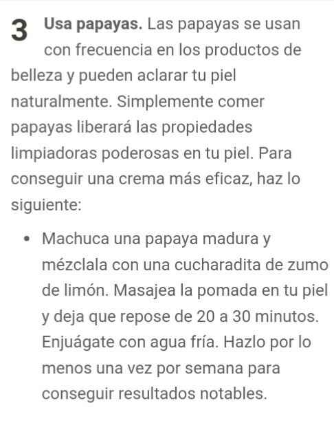 Aclarador natural para la piel!! tips!! - 3