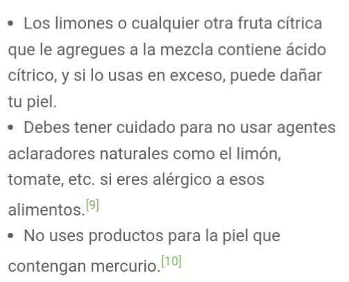 Aclarador natural para la piel!! tips!! - 7